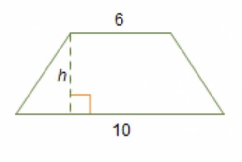 The area of the trapezoid is 40 square units.

What is the height of the trapezoid? 
3 units 
5 un