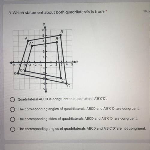 Which statement about both quadrilaterals is true?