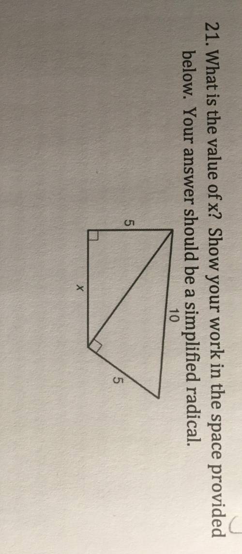 What is the value of x? (attachment)