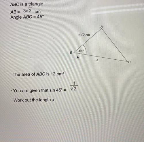 Grade nine trigonometry question (picture with question attached)