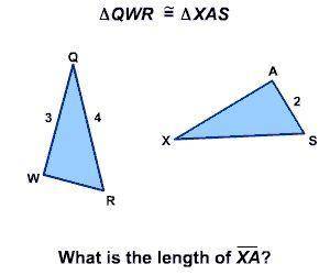 What is the length of XA 
A. 2
B. 3
C. 4
D. 5