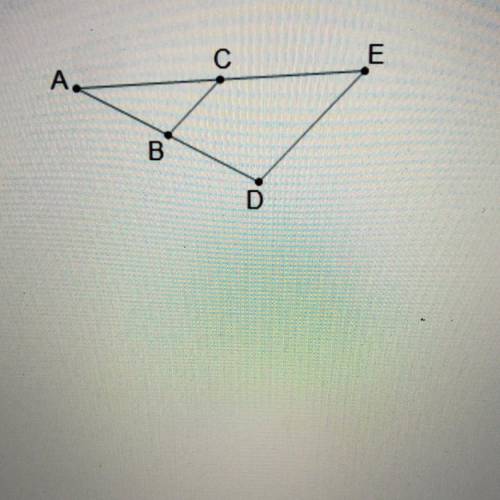 Plz I need help!!!

If AAED-AACB, which must be true?
A. AC/CE=AB/BD=BC/DE
B. AC/AE=AB/AD=AE/AC
C.