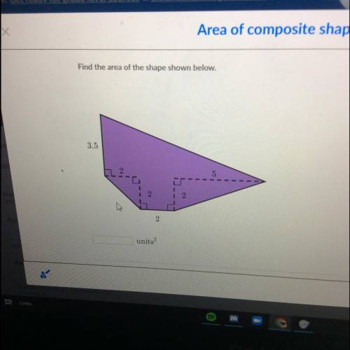 Area of composite shapes!!