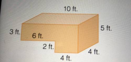 What is the volume of the solid figure?
Enter your answer in the box.