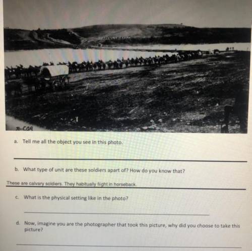 Can someone help me? The unit of soldiers are Calvary and this was during the civil war.