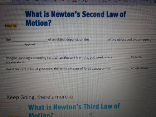 What is Newton's second law of motion