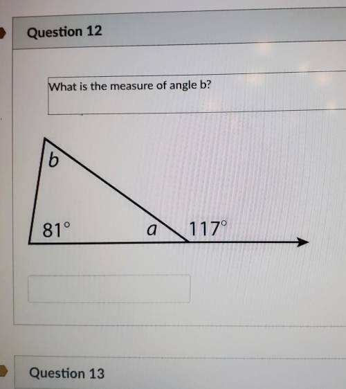 What is the measure of angle B?​