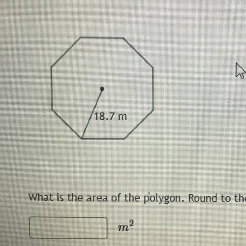 What is the area of the polygon. round to the nearest tenth of a decimal