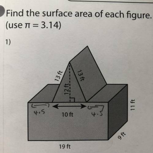 Can anyone help with this? I need to find the surface area of this.Step by step~