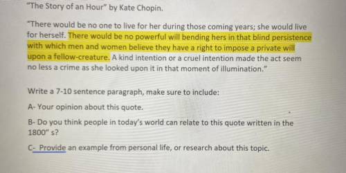 The Story of an Hour by Kate Chopin There would be no one to live for her during those coming ye