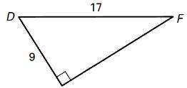 Solve the right triangles. Round decimal answers to the nearest tenth.

Please show how to do it.