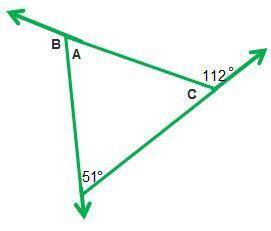 What is the measure of angle B in degrees?