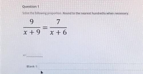 Solve the proportion/ x= ?? pls help its for a test