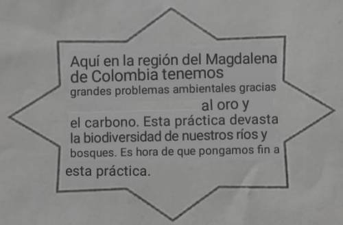 Aquí en la región del Magdalena de Colombia tenemos grandes problemas ambientales gracias__________
