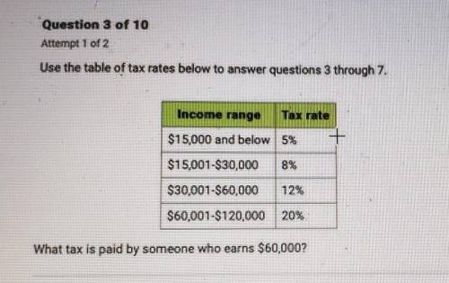 What tax is paid by someone who earns $60,000. look at the picture. i will give brainliest​