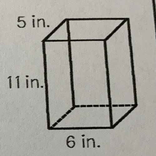 Find the total surface area of the prism.