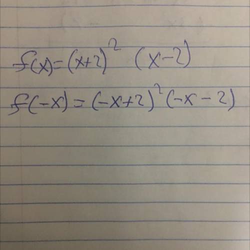 Please need help figuring out if this function is even or odd.

If you know the answer, then pleas