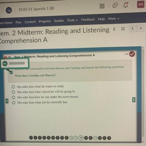 Has any one over here took the Semester 2 Midterm: Reading And Listening Comprehension