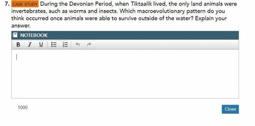 During the Devonian Period, when Tiktaalik lived, the only land animals were invertebrates, such as