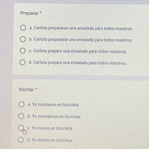 Spanish answers only please thank u so much