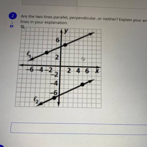 Are these two lines parallel, perpendicular or neither