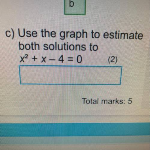 Use the graph to estimate both soloutions to x^2+x-4=0