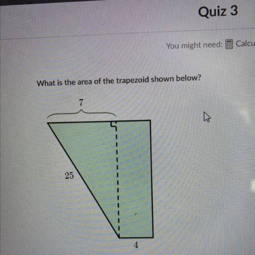 What is the area of the trapezoid