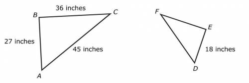What is the length of ef in inches