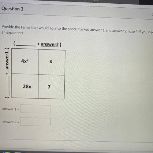 What’s answer 1 and 2?