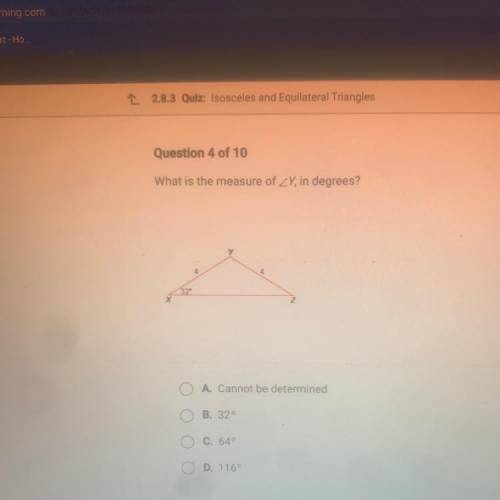 Please help What is the measure of Y, in degrees?