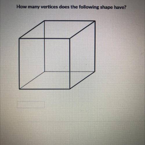 How many vertices does the following shape have?