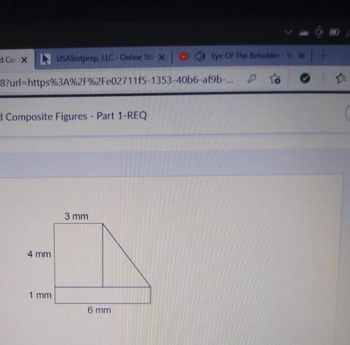 ANSWER ASAP What is the area of this figure?​