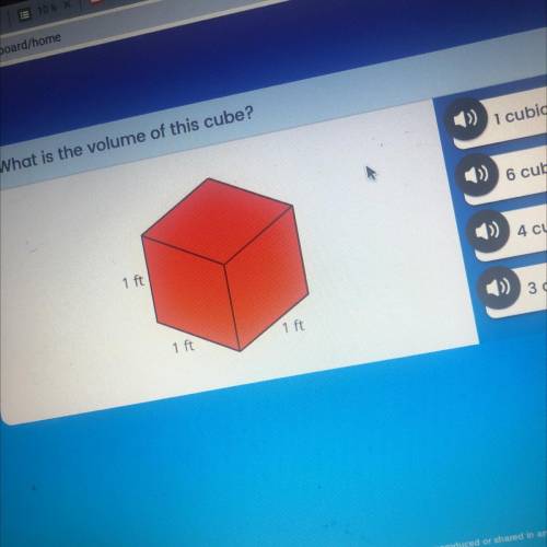 What is the volume of this cube PLZZZZZZZZZZ
