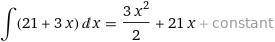 Factor the expression.
3x + 21