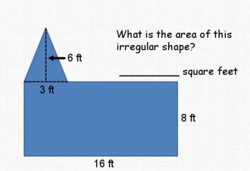 What is the are of this irregular shape help plz