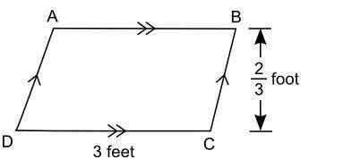 A parallelogram is shown below:

Part A: What is the area of the parallelogram? Show your work. (5