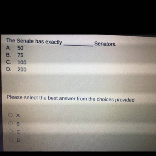 The Senate has exactly ______ Senate.