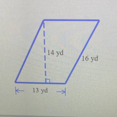 Area of parallelogram