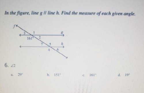 Find the measure of each given angle ​