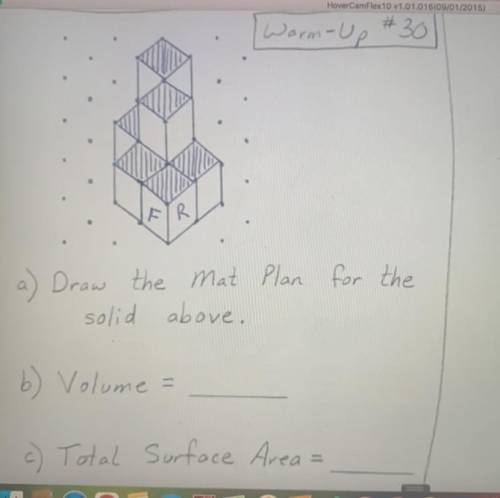 Hii i just need help with the volume and total surface area pleasee