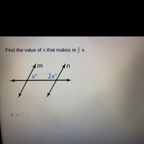 Find the value of x that makes m\\n