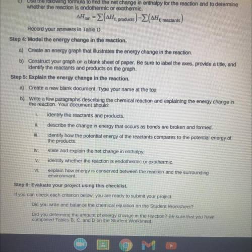 Modeling Energy Changes Question 4 and 5. 100 points.