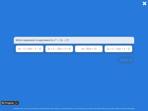 Which expression is equivalently to x^2 + 2x + 2?