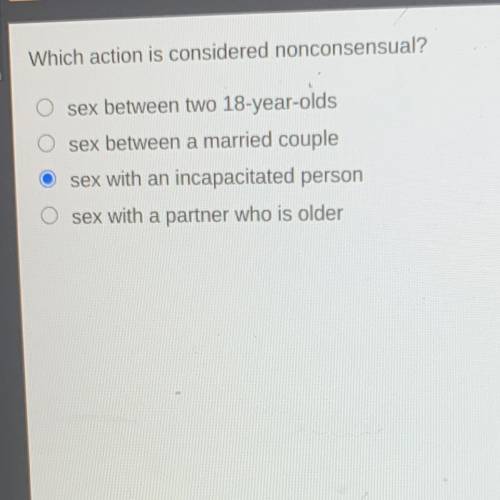N
Which action is nonconsensual?