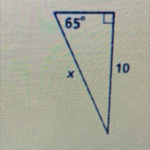 Solve for x and round to the nearest tenth