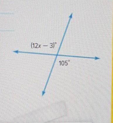 What is the value of x in the figure?​