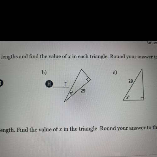 May someone help me find the the degree in the right triangle? H= 48