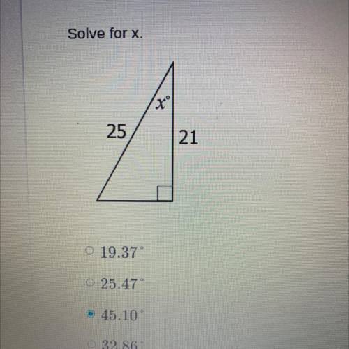 Solve for x. Please help