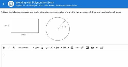 Help me Will give for correct answer
Working with Polynomials