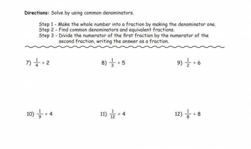 Help me on these math questions act like it is 1-6 instead of 7-12